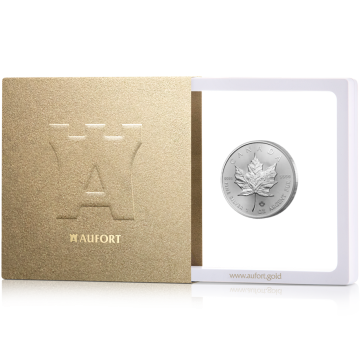 31,1 г (1 oz) серебряная монета Канадская «Maple Leaf», в подарочной упаковке