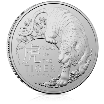 Hõbemünt Lunar 2022 tiigriaasta 31,1 g (1 oz)