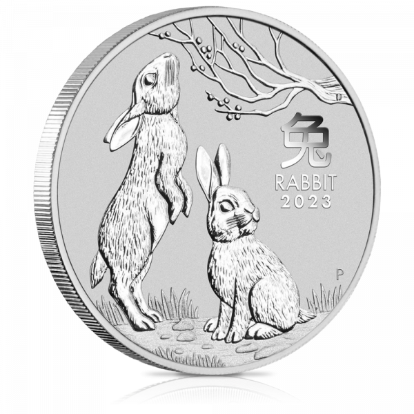 1 oz Australian Silver Rabbit Lunar Coin (2023)