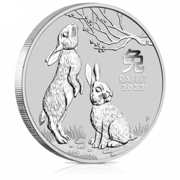 1 oz Australian Silver Rabbit Lunar Coin (2023)