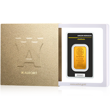 1 oz Gold Bar in Gift Package
